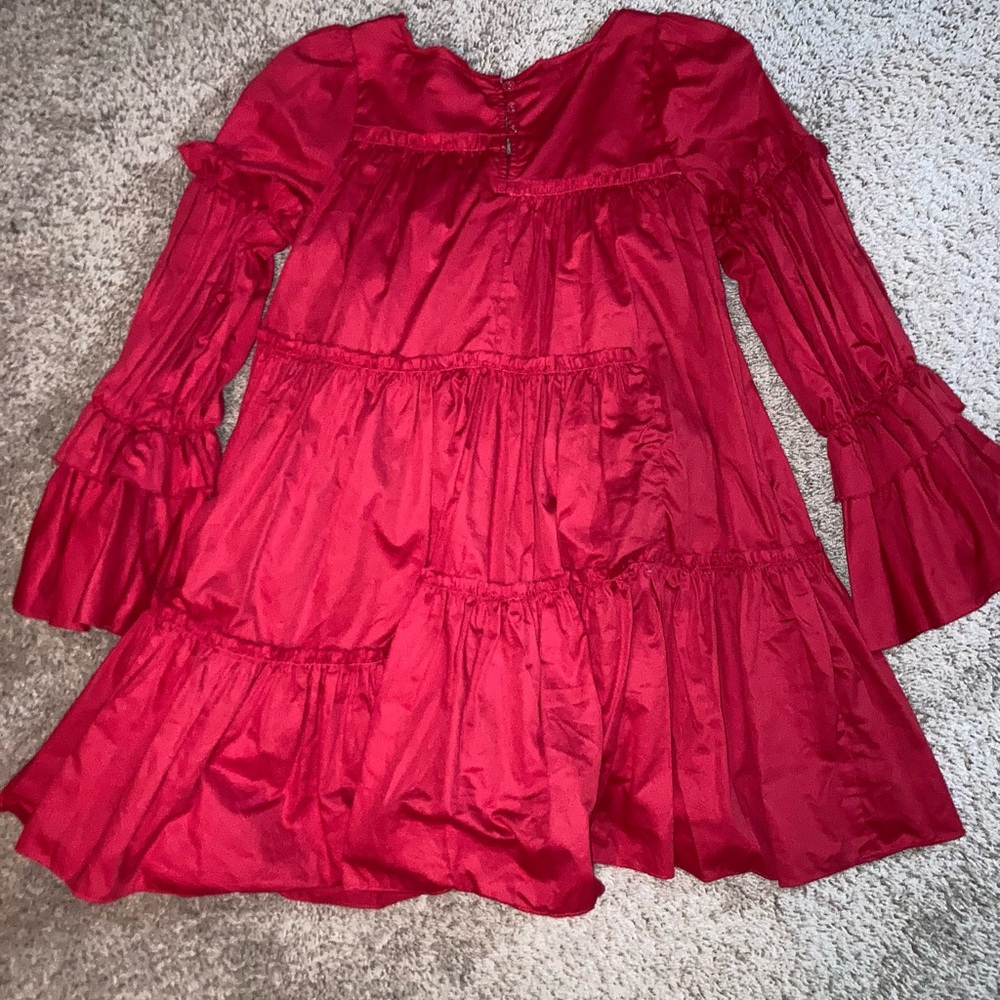 Aje Red Ruffle Dress - Picture 6 of 6